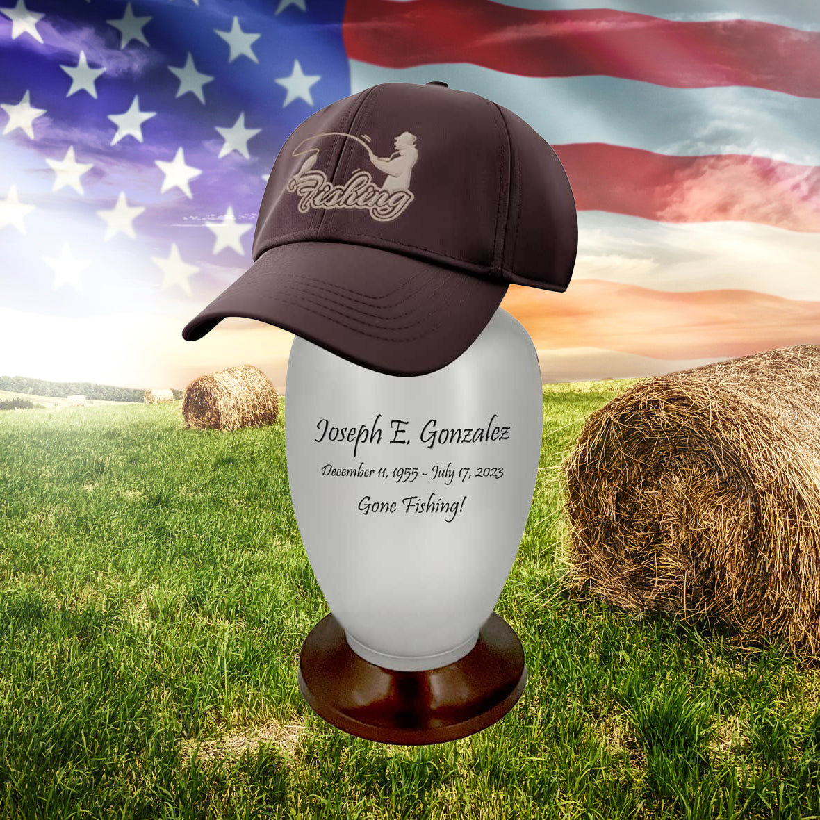 Hat or Cap Cremation Adult Urn - Cremation Urn For Men or Women - Display a Favorite Cap