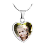 Color Photo Swing Heart Urn Pendant - Love Charms Option