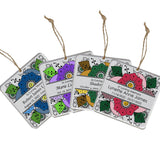 Flowers Memorial Ornament - 3 Lines of Personalization