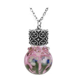 Flower Bouquet Glass Cremation Jewelry Urn