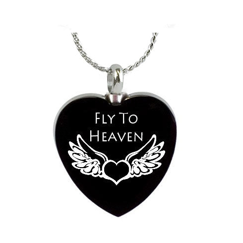 Fly To Heaven Ash Pendant - Love Charms Option
