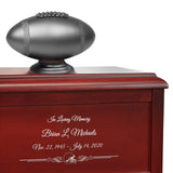Football Redwood Adult or Medium Urn