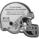 Football Cremation Urn Name Plate