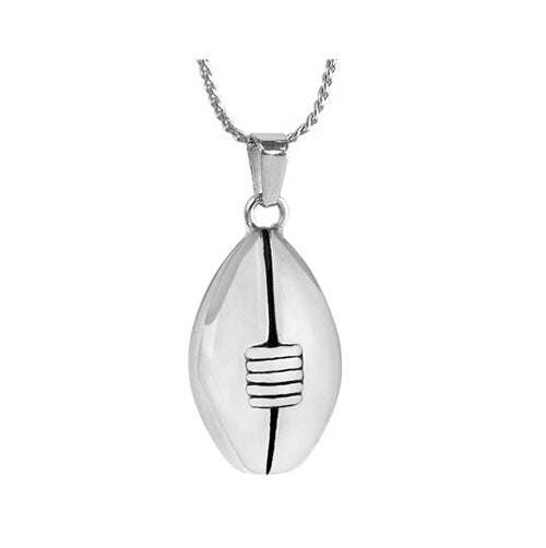 Football Cremation Jewelry Urn - Love Charms Option