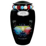 Football Forever In Our Hearts Adult Cremation Urn - Tribute Wreath™ - Pro Sand Carved Engraving
