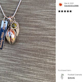 Football Cremation Jewelry Urn - Love Charms™ Option