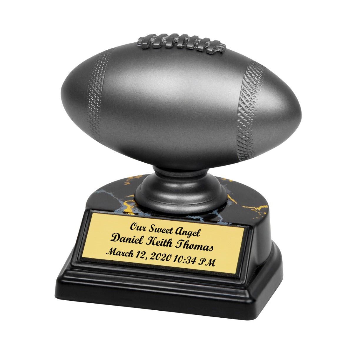 Football Pewter Infant Urn
