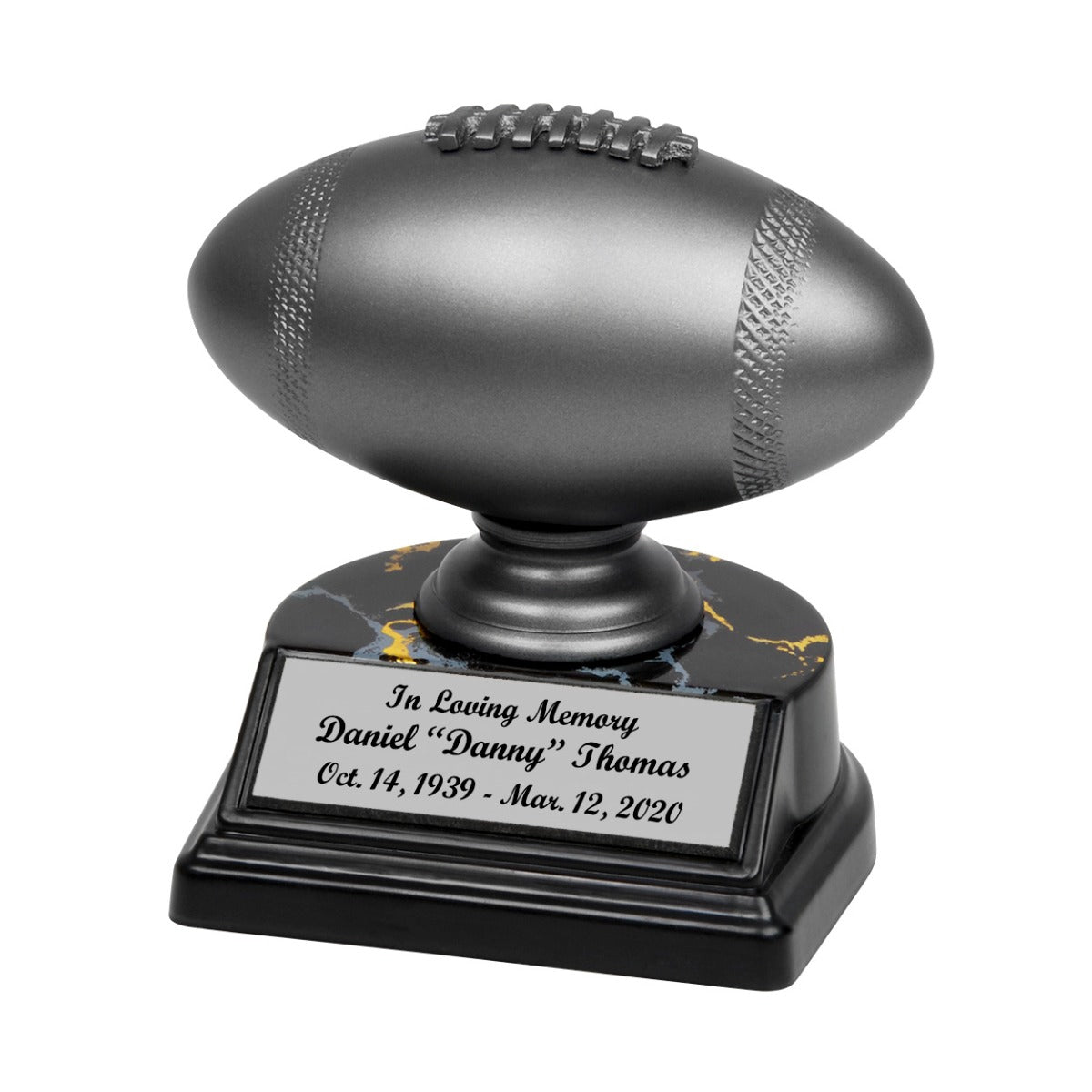 Football Pewter Keepsake Cremation Urn