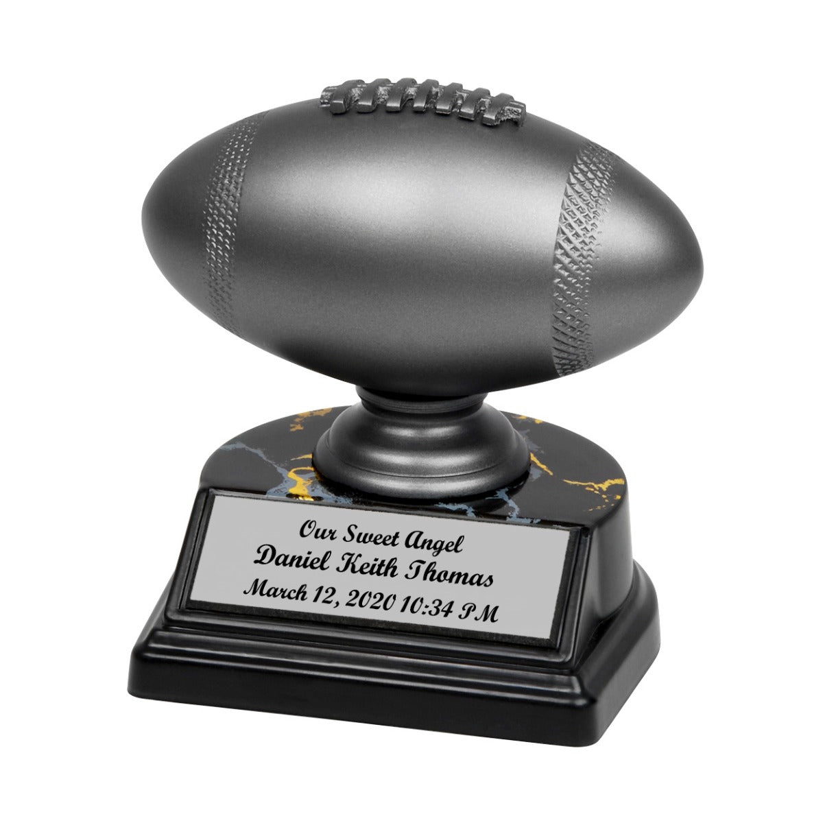 Football Pewter Infant Urn
