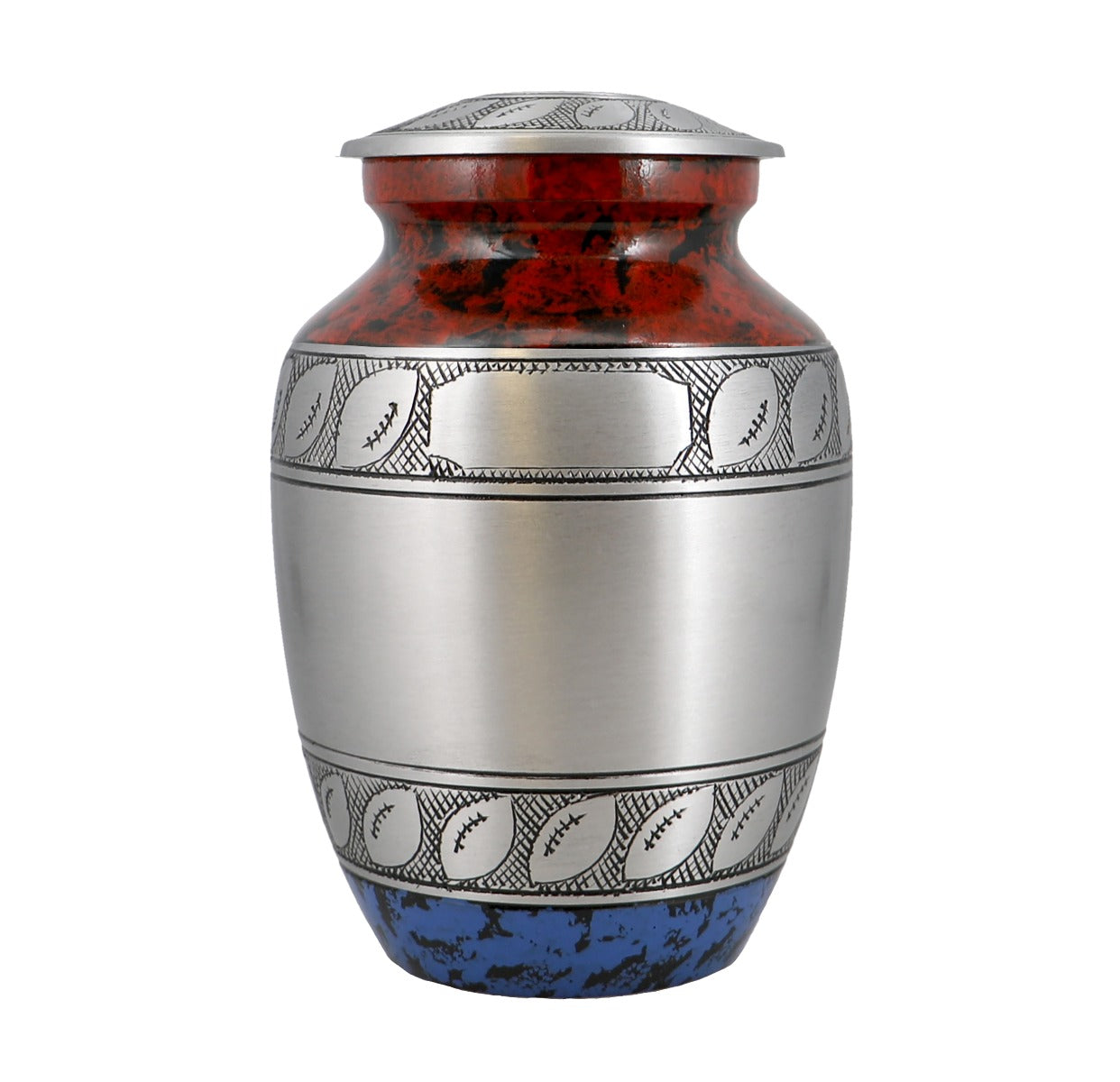 Football Red White & Blue Medium Urn