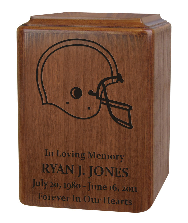 Football Helmet Urn