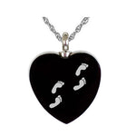 Footprints Across My Heart Pendant