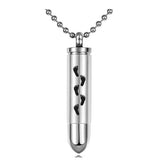 Footprints Bullet Pendant Urn - Love Charms Option