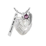 Winged Heart Feet Ash Urn - Love Charms™ Option