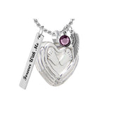 Winged Heart Feet Ash Urn - Love Charms™ Option