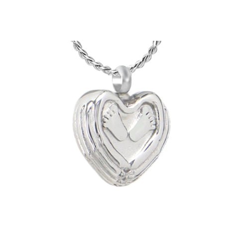 Winged Heart Feet Ash Urn - Love Charms™ Option