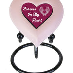 Pink Heart Urn