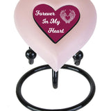 Pink Heart Urn