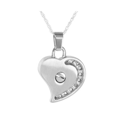 Forever Love Heart Pendant Urn - Love Charms Option