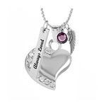 Forever Love Heart Pendant Urn - Love Charms Option