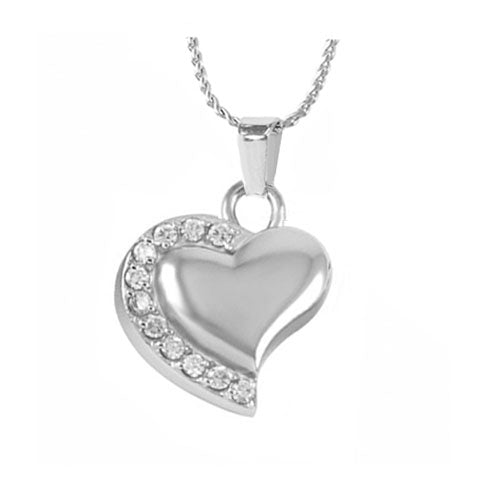 Forever Love Heart Pendant Urn - Love Charms Option