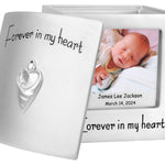 Baby Photo Forever In My Heart Keepsake Urn - Professional Engraving Option
