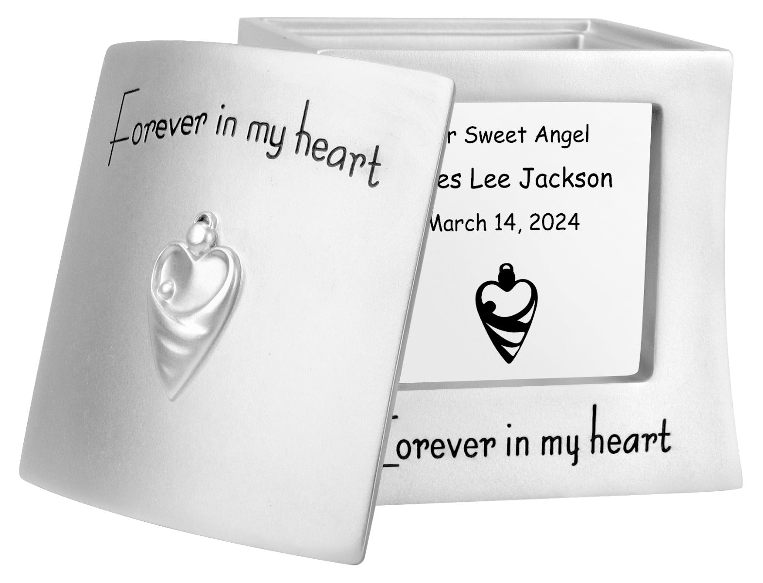 Forever In My Heart Baby Urn - Free Professional Engraving