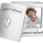 Mom or Dad Photo Forever In My Heart Keepsake Urn - Professional Engraving Option
