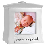 Baby Photo Forever In My Heart Keepsake Urn - Professional Engraving Option