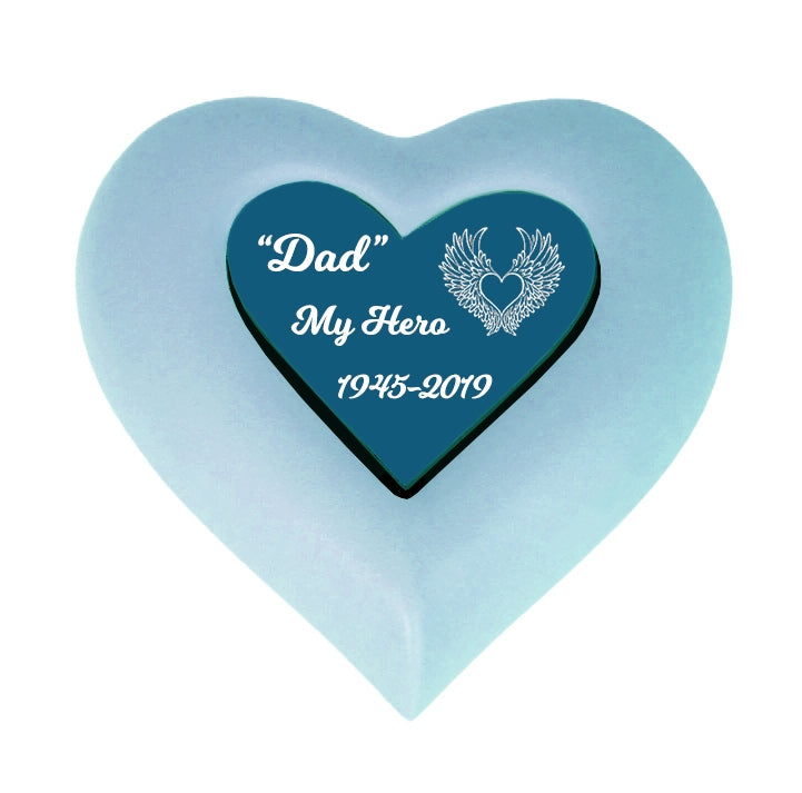 Forever Blue Heart Urn