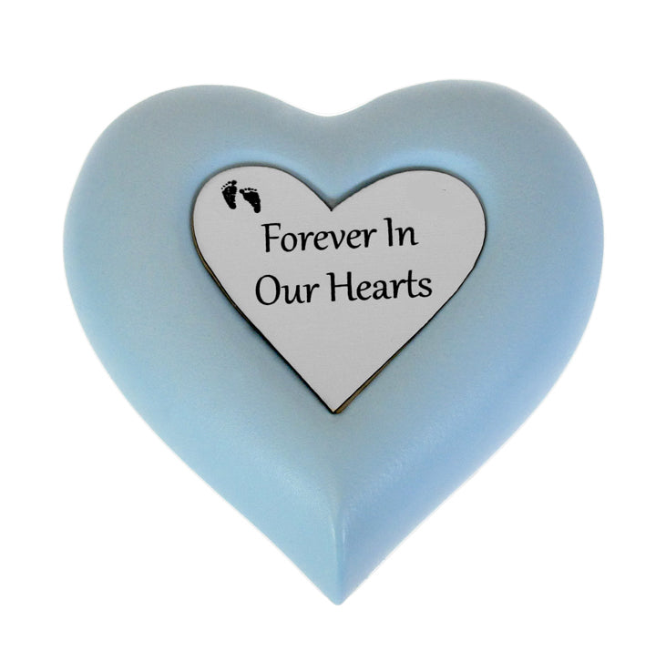 Forever Baby Blue Heart Urn