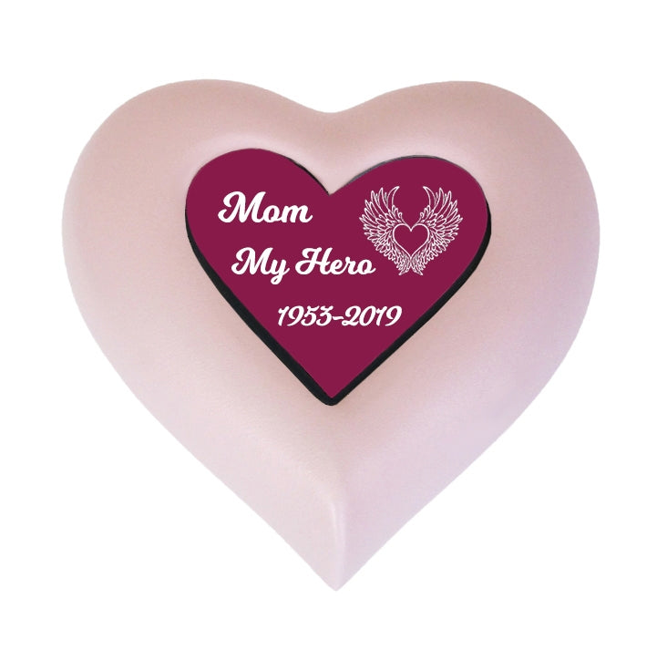 Pink Heart Urn