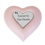 Forever Baby Pink Heart Urn - Photo Option