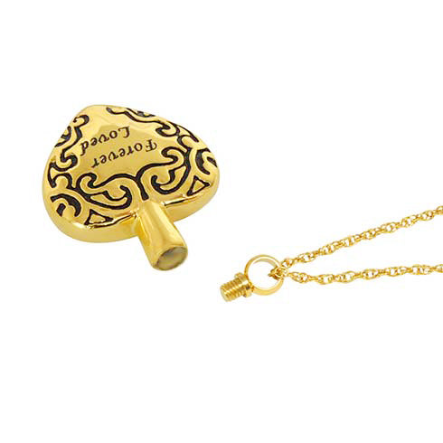 Forever Loved Gold Necklace Ash Urn - Love Charms™ Option 