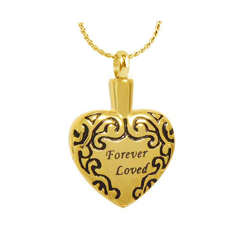 Forever Loved Gold Necklace Ash Urn - Love Charms™ Option 