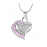 Forever Love Pink Heart Pendant Urn - Love Charms Option