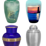 Free Cremation Adult Urn - Shipping Fee Required - Choose Urn Engraving - Burial Vault Option 