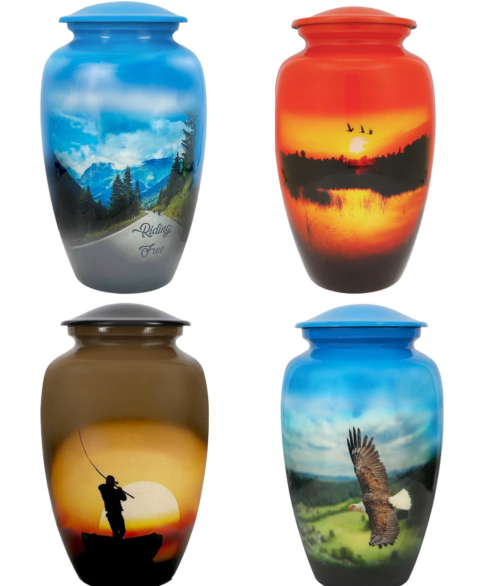 Free Cremation Adult Urn - Shipping Fee Required - Choose Engraving - Burial Vault Option 