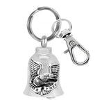 Freedom Rider Motorcycle Bell Key Chain Ash Urn - Engraving Available