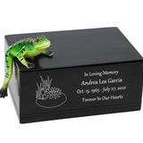 Green Frog at the Lily Pond Adult Cremation Urn - Free Engraving