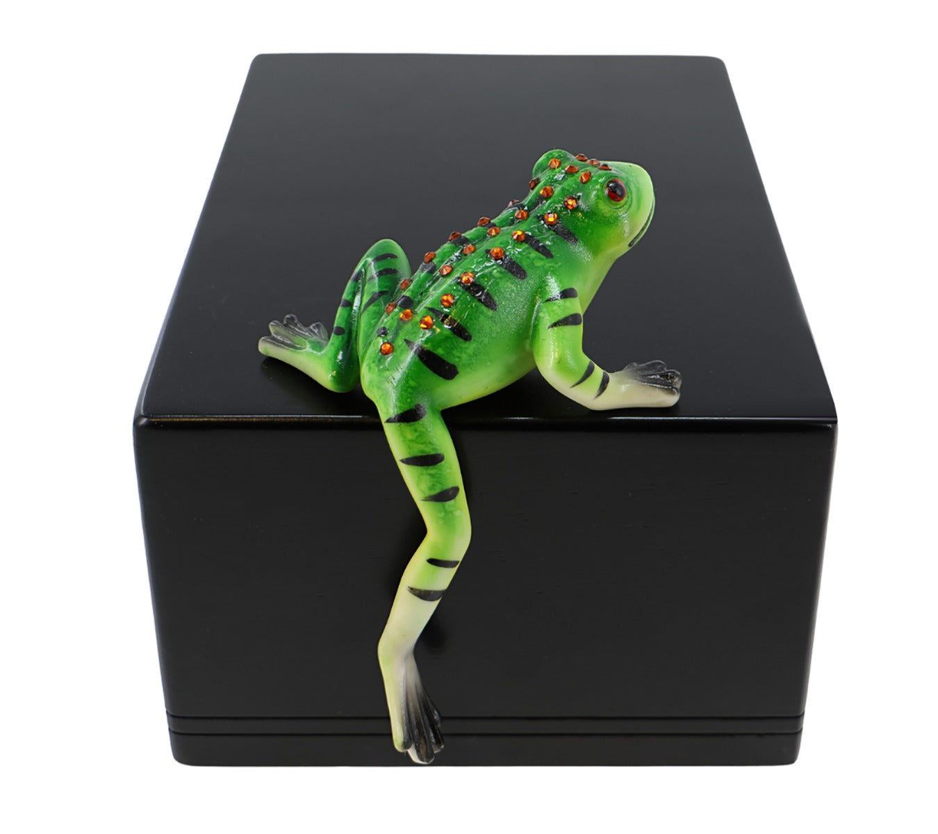 Green Frog at the Lily Pond Adult Cremation Urn - Free Engraving