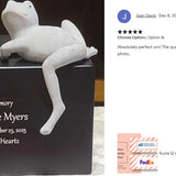 Frog at the Lily Pond Youth Cremation Urn
