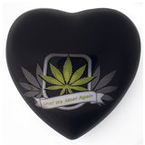 Until We Meet Again Marijuana Heart Keepsake Urn - Stand Option