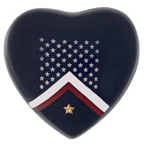 Veteran Flag Heart Keepsake Urn - Stand Option