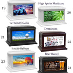Gambling, Pool Table, Gamer, Chess & Bowling Adult or Medium Wood Keep The Memory® Cremation Urn 