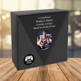 Video Game Console Wood Cremation Urn - Handcrafted Urn - Personalization and Photo Included