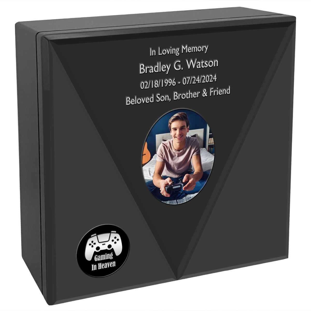 Video Game Console Wood Cremation Urn - Handcrafted Urn - Personalization and Photo Included