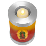 Guadalupe Candle Cremation Urn - Engraving Available - LED Candle Included
