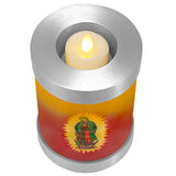 Guadalupe Candle Cremation Urn - Engraving Available - LED Candle Included