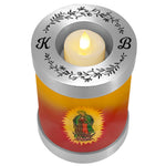 Guadalupe Candle Cremation Urn - Engraving Available - LED Candle Included